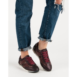 Kylie Urheilujalkineet kristalleilla punainen 1