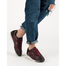 Kylie Urheilujalkineet kristalleilla punainen 2