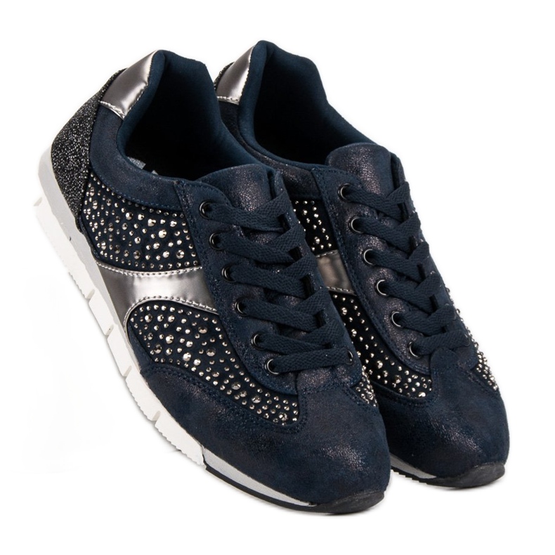 Kylie Urheilujalkineet kristalleilla sininen 2