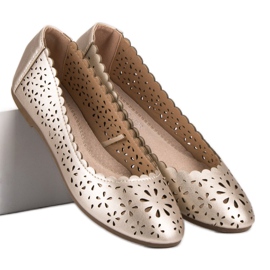 VINCEZA -avoimet ballerinat keltainen 1