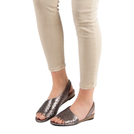 VINCEZA -avoimet sandaalit harmaa 2