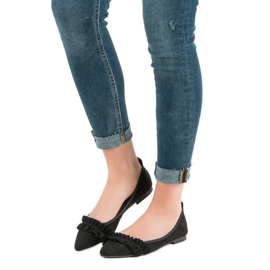 Corina Mokkanahka ballerinat kanssa Frill musta 1