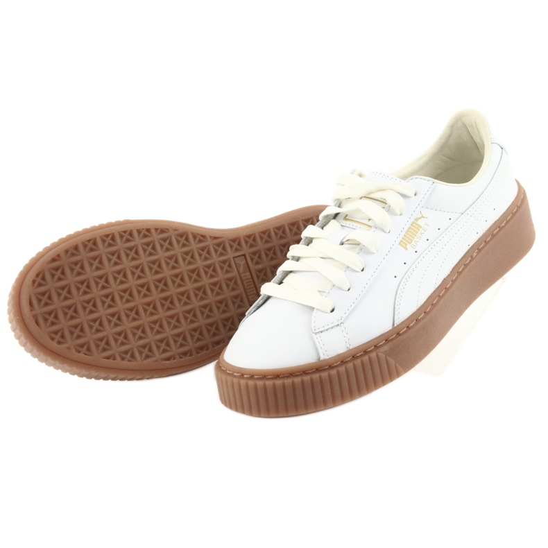Puma Basket Platform Core W 001 naisten kenkä valkoinen 4