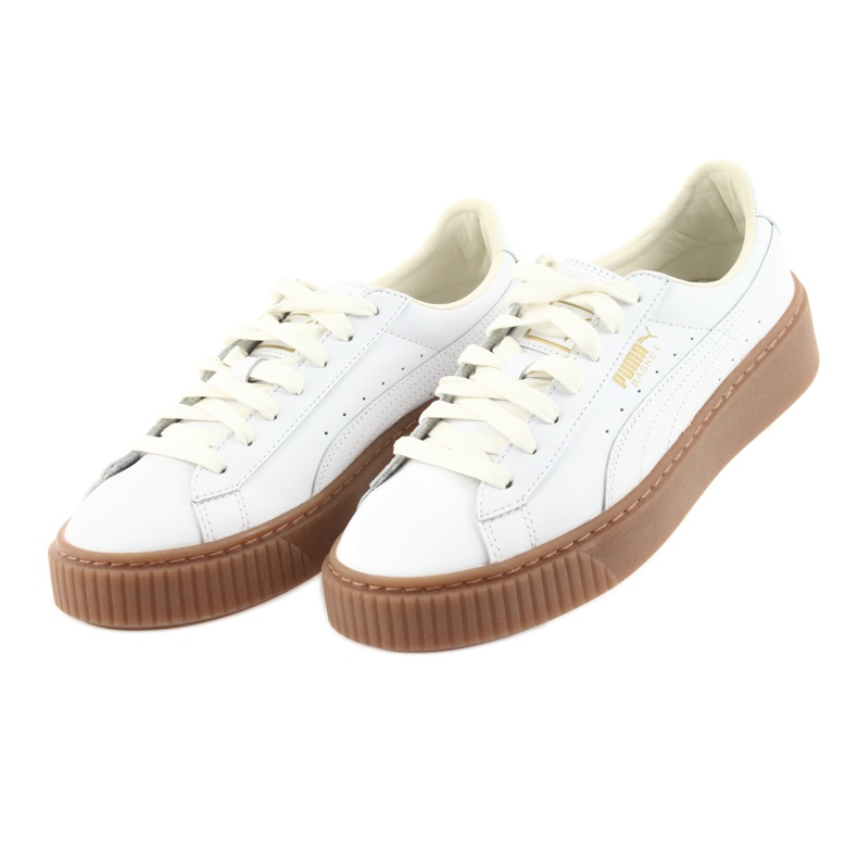 Puma Basket Platform Core W 001 naisten kenkä valkoinen 3