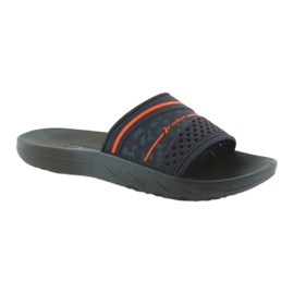 Rider 82499 tummansininen vapaa -ajan miesten tohvelit oranssi laivastonsininen 1