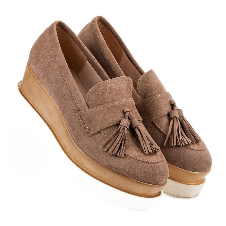 Corina Ruskeat kiilamaiset mokkasiinit 2