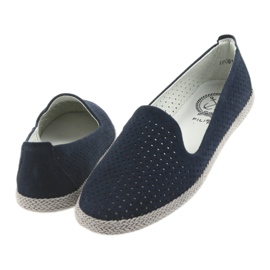 Filippo Lordsy naisten ballerinat espadrillot F 081 tummansininen 4