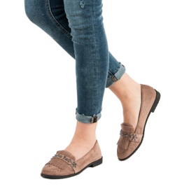 Laura Mode Beige Loaferit tekojalokivillä 2