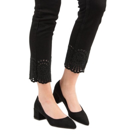 Diamantique Mokka pumput tasainen kantapää musta 1