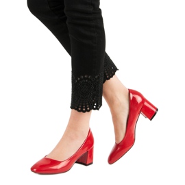 Diamantique Lakatut pumput pylväässä punainen 2