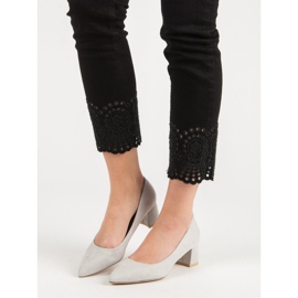 Diamantique Tyylikkäät harmaat pumput 1