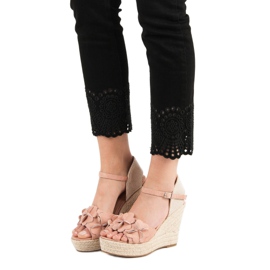 Top Shoes Jauhesandaalit kukilla vaaleanpunainen 1