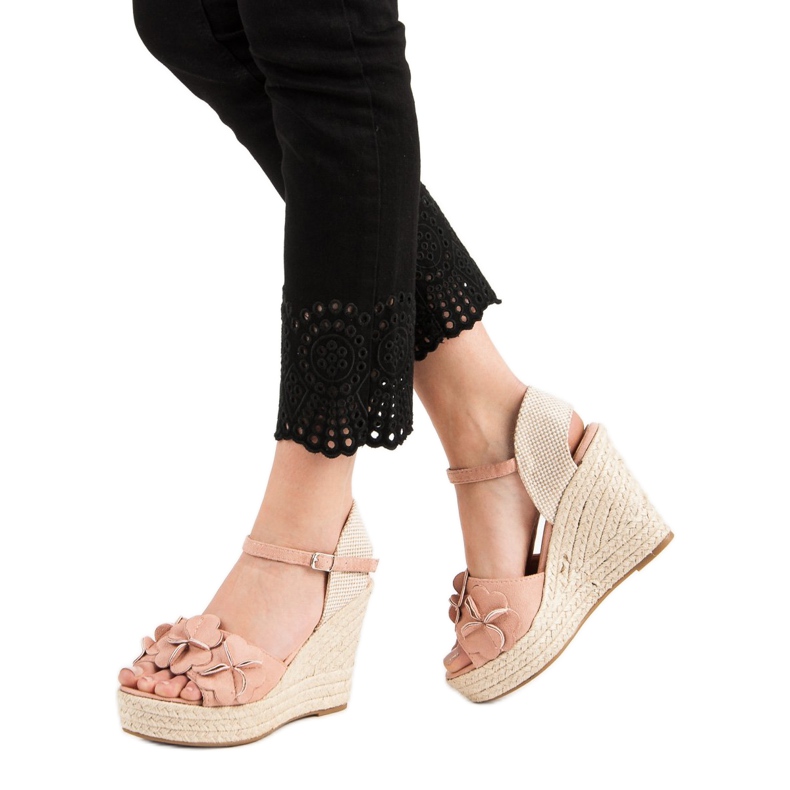 Top Shoes Jauhesandaalit kukilla vaaleanpunainen 2