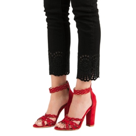 Laura Mode Punaiset sandaalit baarissa punainen 1