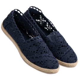 Sweet Shoes Tummansiniset pitsi -espadrillit sininen tummansininen 2