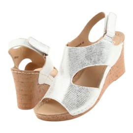 Filippo Hopea 785 Wedge Sandaalit valkoinen harmaa 4