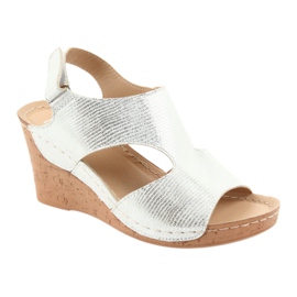 Filippo Hopea 785 Wedge Sandaalit valkoinen harmaa 1