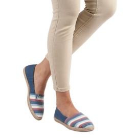 Sweet Shoes Raidalliset sliponit sininen 2