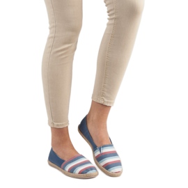 Sweet Shoes Raidalliset sliponit sininen 1