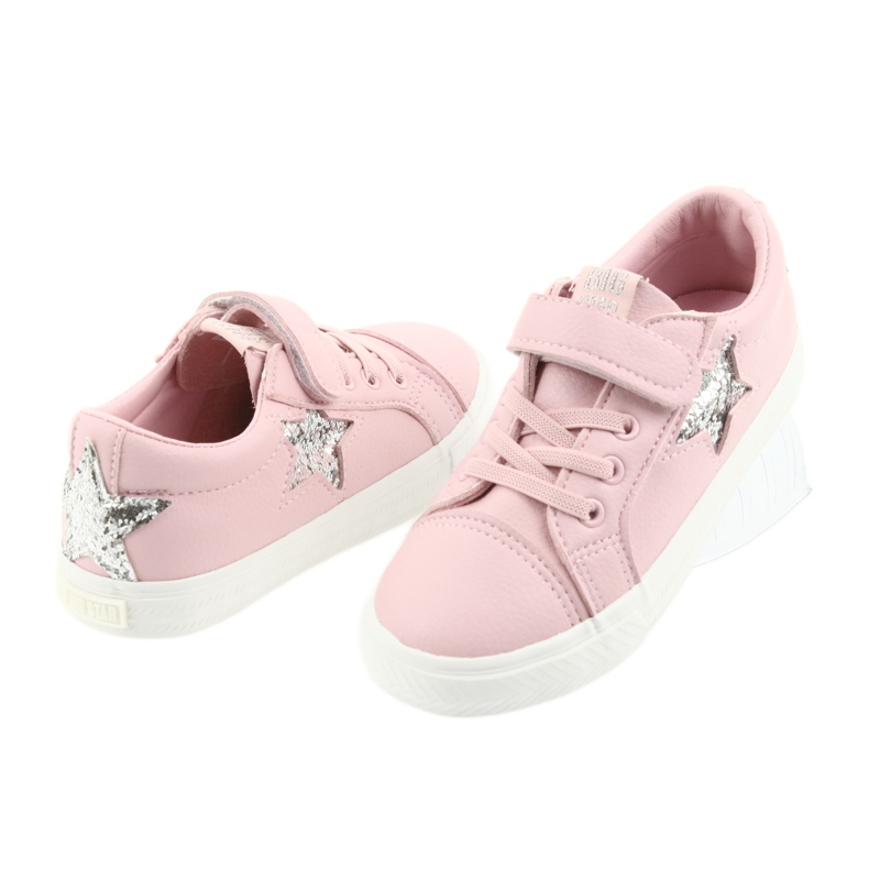 Big Star Velcro lenkkarit star 374104 vaaleanpunainen harmaa 4