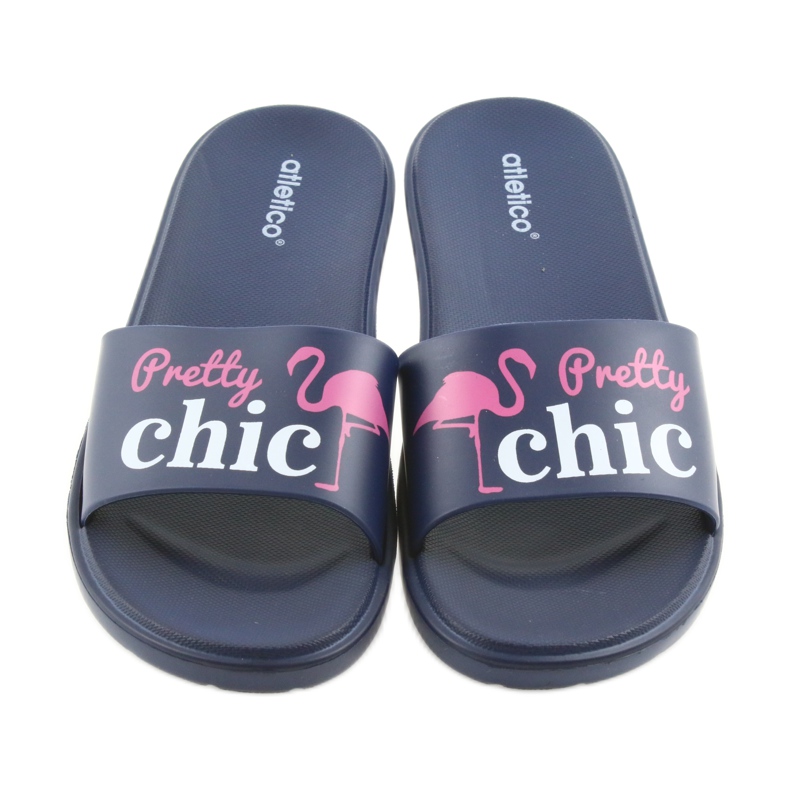 Naisten Flamingos Atletico -tossut valkoinen vaaleanpunainen laivastonsininen 3