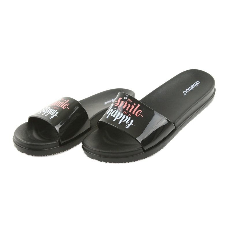 Happy Atletico naisten mustat tohvelit 4