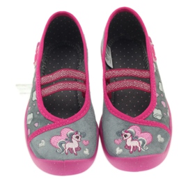 Befado lasten kengät 116x238 harmaa vaaleanpunainen 3