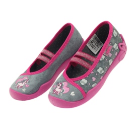 Befado lasten kengät 116x238 harmaa vaaleanpunainen 4