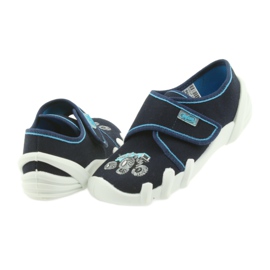 Befado -tossut lasten kengät tarranauhalla 273X105 sininen laivastonsininen 4