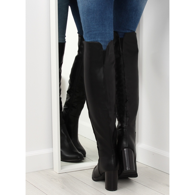 Musta korkokengät 9206 Black II-GAT 1