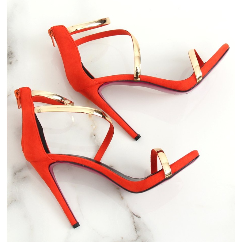 Oranssi sandaalit korkokenkiä 988-58 Oranssi 1