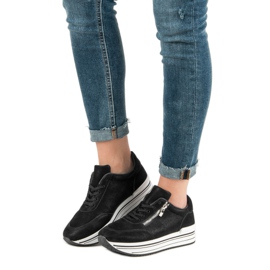 Muodikkaat urheilukengät musta 2