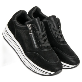 Muodikkaat urheilukengät musta 1