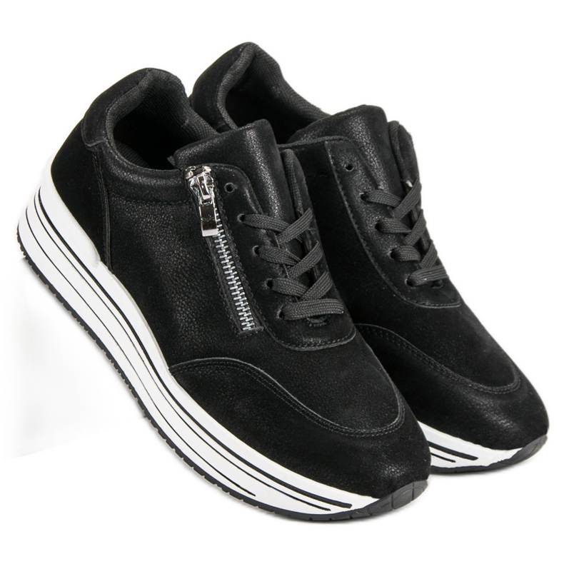 Muodikkaat urheilukengät musta 1