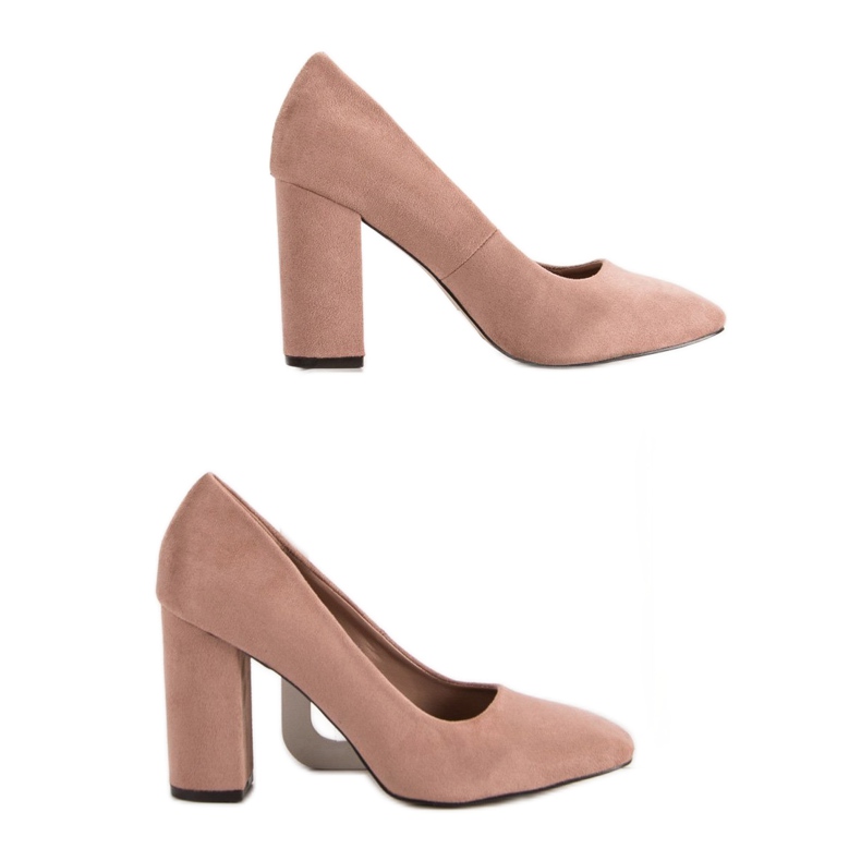 Sweet Shoes Mokka pumput pilari vaaleanpunainen 2