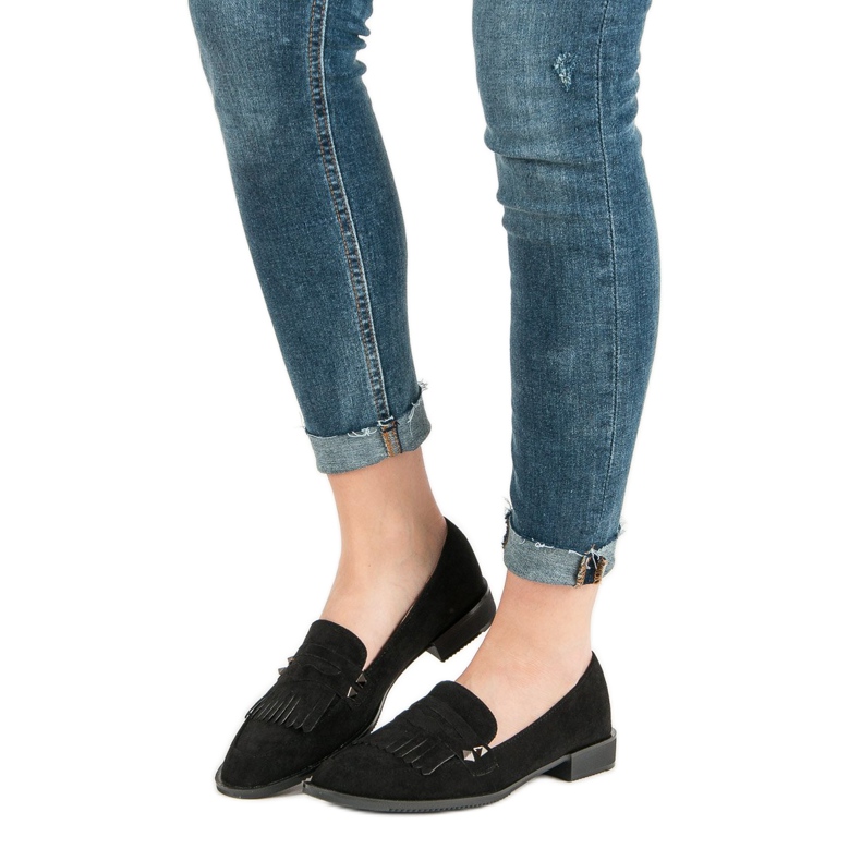 Sergio Todzi Loaferit tasaisella kantapäällä musta 2