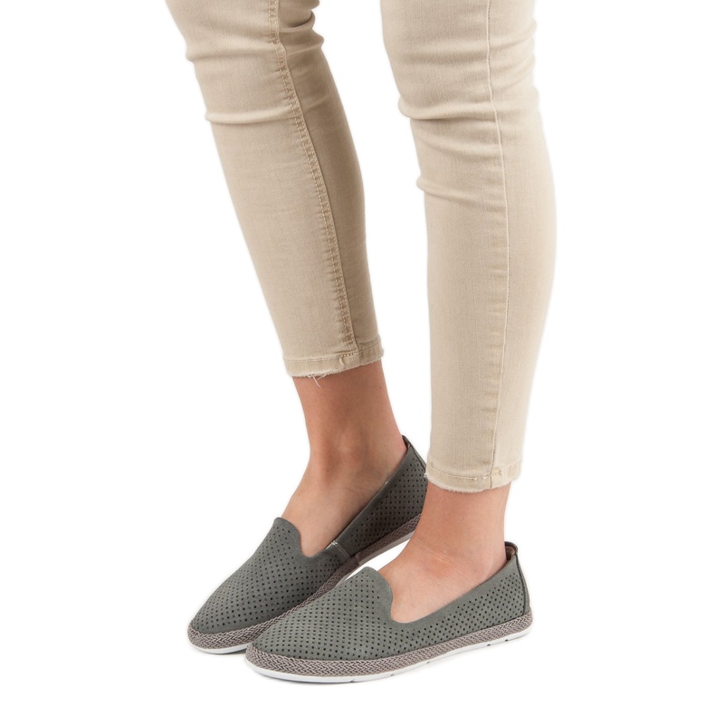 Filippo Nahkaiset avoimet herrat harmaa 1