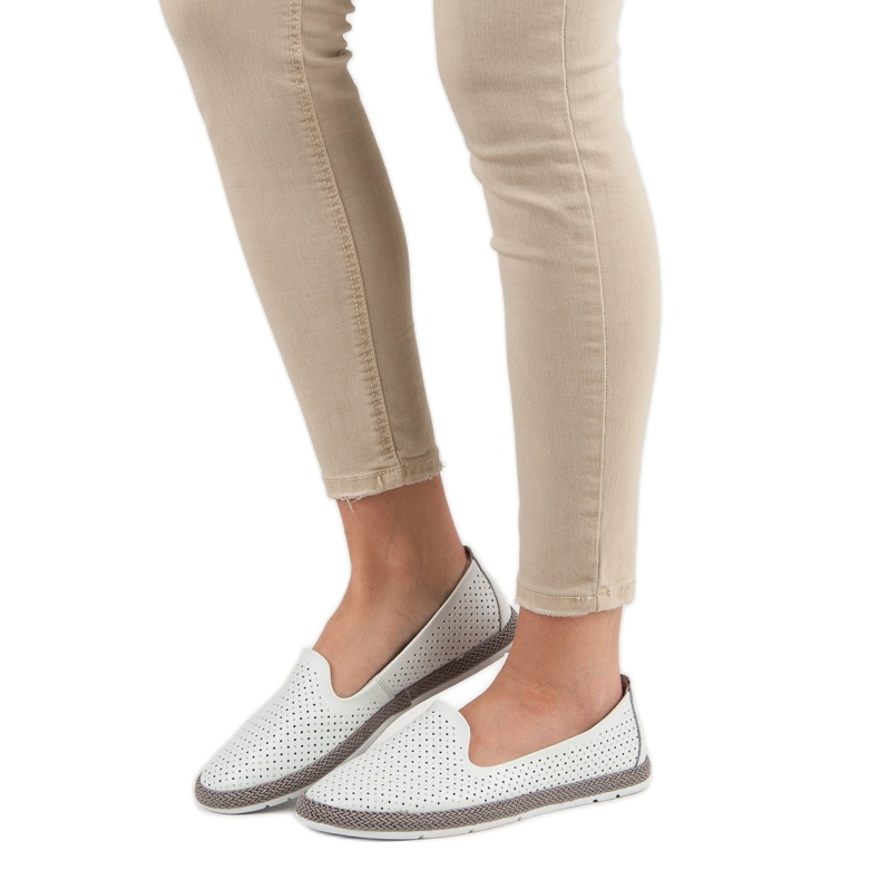 Filippo Nahkaiset avoimet herrat valkoinen 1