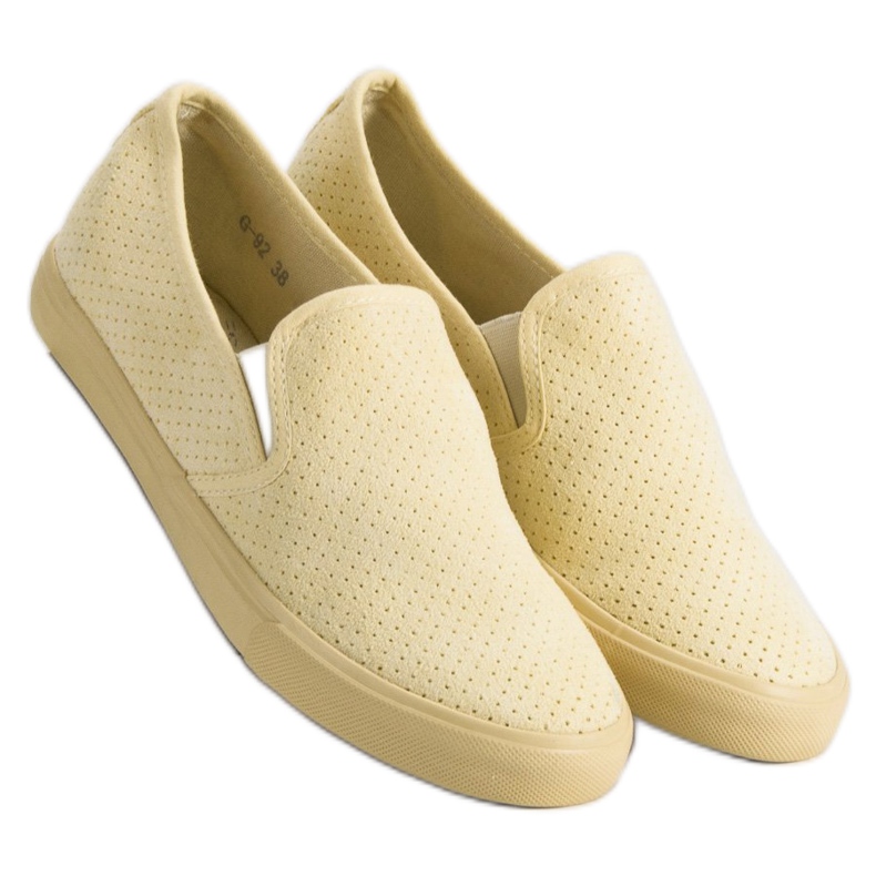 Suede Slip On Lenkkarit keltainen 1