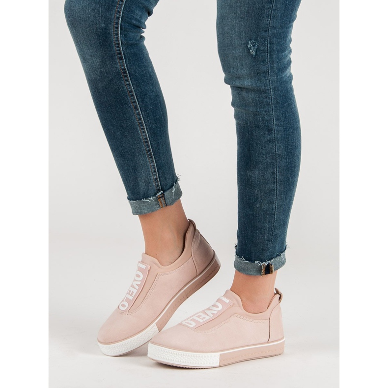 Ideal Shoes Lovelo Slip-On lenkkarit ruskea 2