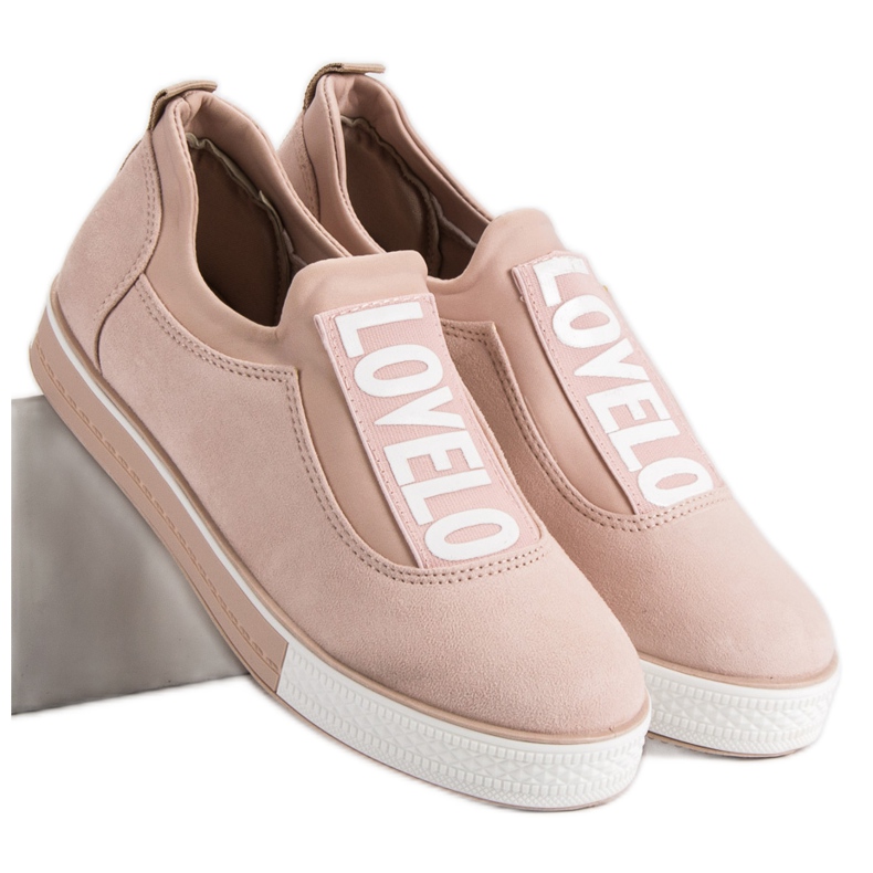 Ideal Shoes Lovelo Slip-On lenkkarit ruskea 1