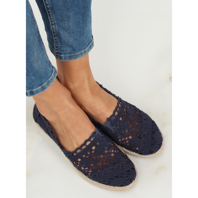 Tummansiniset pitsiespadrillit JX1020 Navy laivastonsininen 1