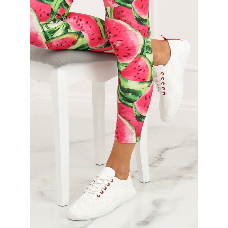 Naisten puna-valkoiset lenkkarit BO-1 Red valkoinen 1