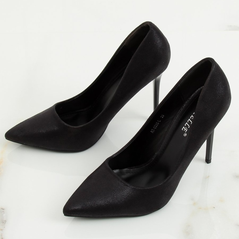 Mustat naisten korkokengät AT-0596-L Musta 1