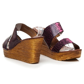 Sergio Todzi Wedge sandaalit musta vaaleanpunainen 1 Sergio Todzi Wedge sandaalit musta vaaleanpunainen 1