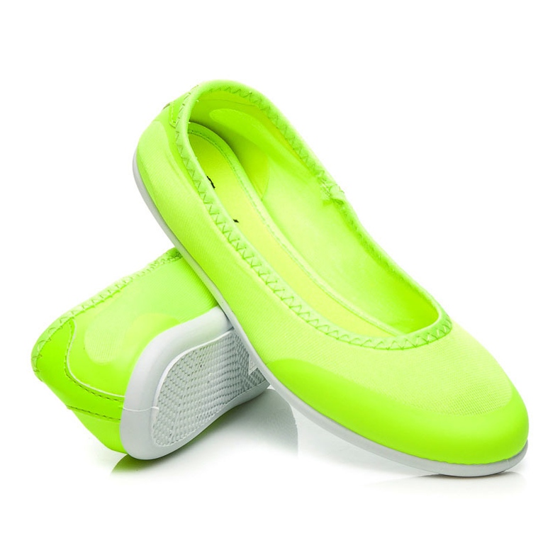 Renda Urheilulliset Slip-On Ballerinat keltainen 1