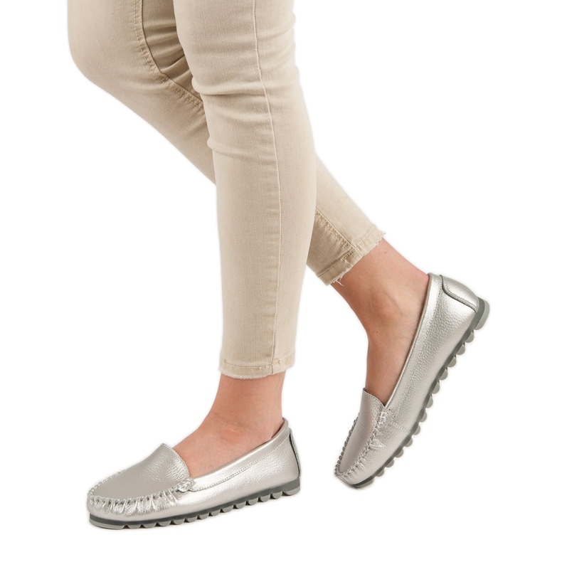 Filippo Hopea nahkainen Loafers harmaa 2