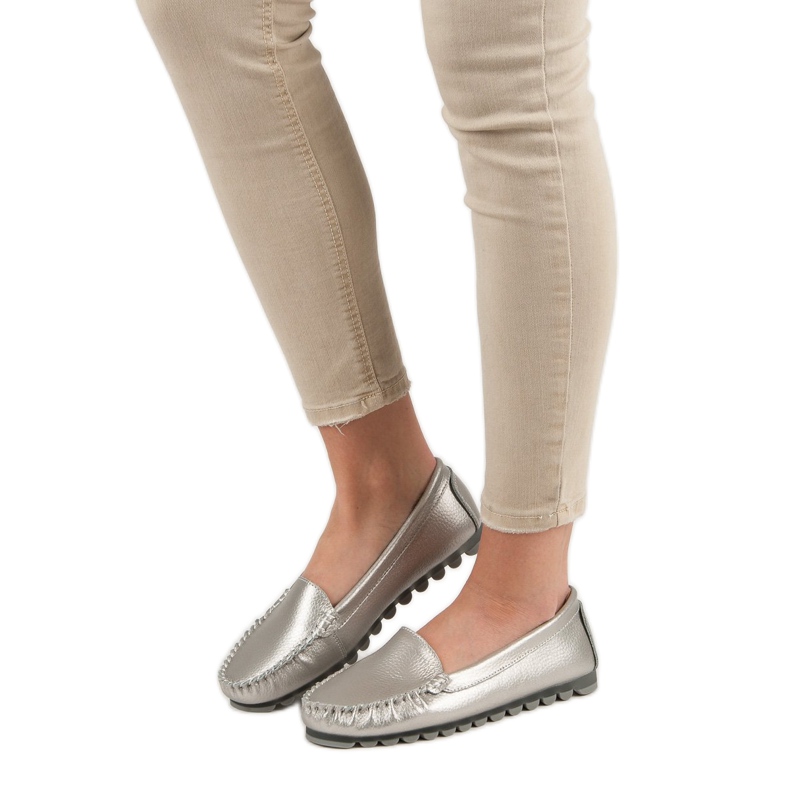 Filippo Hopea nahkainen Loafers harmaa 1