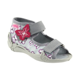 Befado lasten sandaalit 242P090 violetti harmaa vaaleanpunainen 1