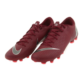 Nike Mercurial Vapor 12 Academy FG M AH7375-606 jalkapallokengät klaretti punainen 4